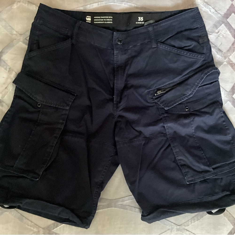 RSQ Blue Cargo Shorts with Relaxed Fit and Durable Fabric